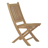 Marina Outdoor Patio Teak Outdoor Dining Set With One Dorset Table - BUILDMYPLACE