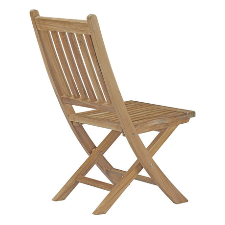 Marina Outdoor Patio Teak Outdoor Dining Set With One Dorset Table - BUILDMYPLACE