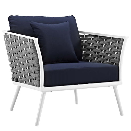 Stance 5 Piece 4 Seater Outdoor Patio Aluminum Sectional Sofa Set - BUILDMYPLACE
