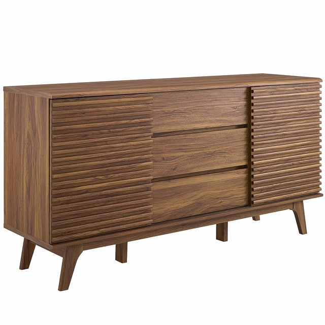 Modern Render 63" Entertainment Center Tv Stand - Storage Organizer for Living Room - BUILDMYPLACE