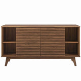 Modern Render 63" Entertainment Center Tv Stand - Storage Organizer for Living Room - BUILDMYPLACE