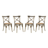 Modern Gear Dining Armless Side Chair - Leisure Tea - Breakfast Chair - BUILDMYPLACE