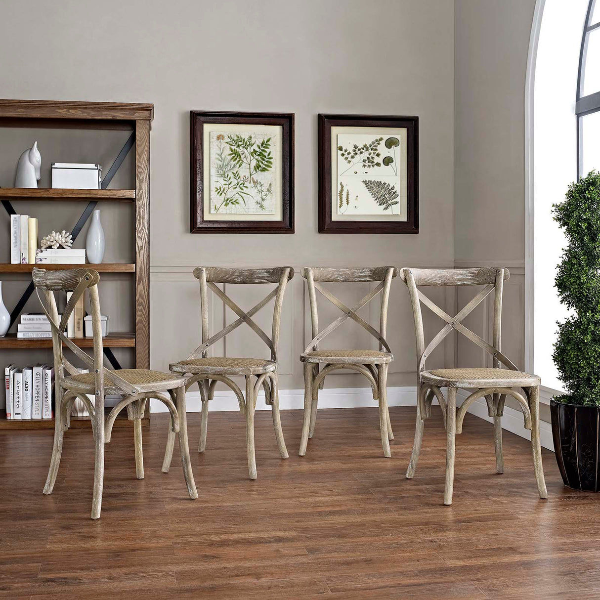 Modern Gear Dining Armless Side Chair - Leisure Tea - Breakfast Chair - BUILDMYPLACE