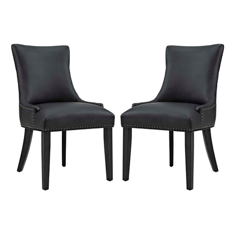 Modern Marquis Faux Leather Leisure Padded Dining Chair - Dining Table Set - BUILDMYPLACE
