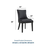 Modern Marquis Faux Leather Leisure Padded Dining Chair - Dining Table Set - BUILDMYPLACE