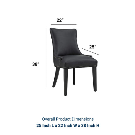 Modern Marquis Faux Leather Leisure Padded Dining Chair - Dining Table Set - BUILDMYPLACE