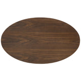 Lippa 48"Oval Top Coffee Table - Metal Tapered Base Dining Table