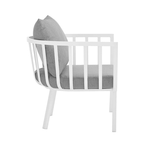 Riverside Outdoor Patio Aluminum Armchair - BUILDMYPLACE
