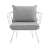 Riverside Outdoor Patio Aluminum Armchair - BUILDMYPLACE