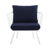 Riverside Outdoor Patio Aluminum Armchair - BUILDMYPLACE