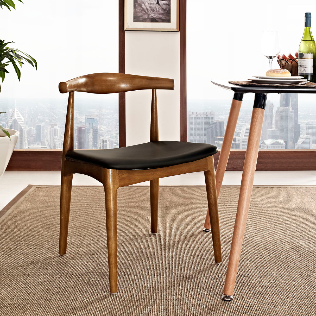 Mid - Century Modern Tracy Dining Side Chair - End Table Side Chair - BUILDMYPLACE