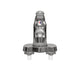 4 In. 2-Hole Single Handle Bathroom Sink Faucet With Plastic Handle in chrome Finish