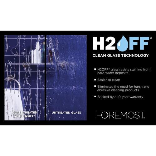 Semi-Framed Sliding Bypass Glass Shower Door - Cove