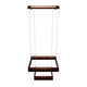 LED Pendant Light Fixture, Dimmable, 3000K (Warm White), Brushed Brown (P1394-64)