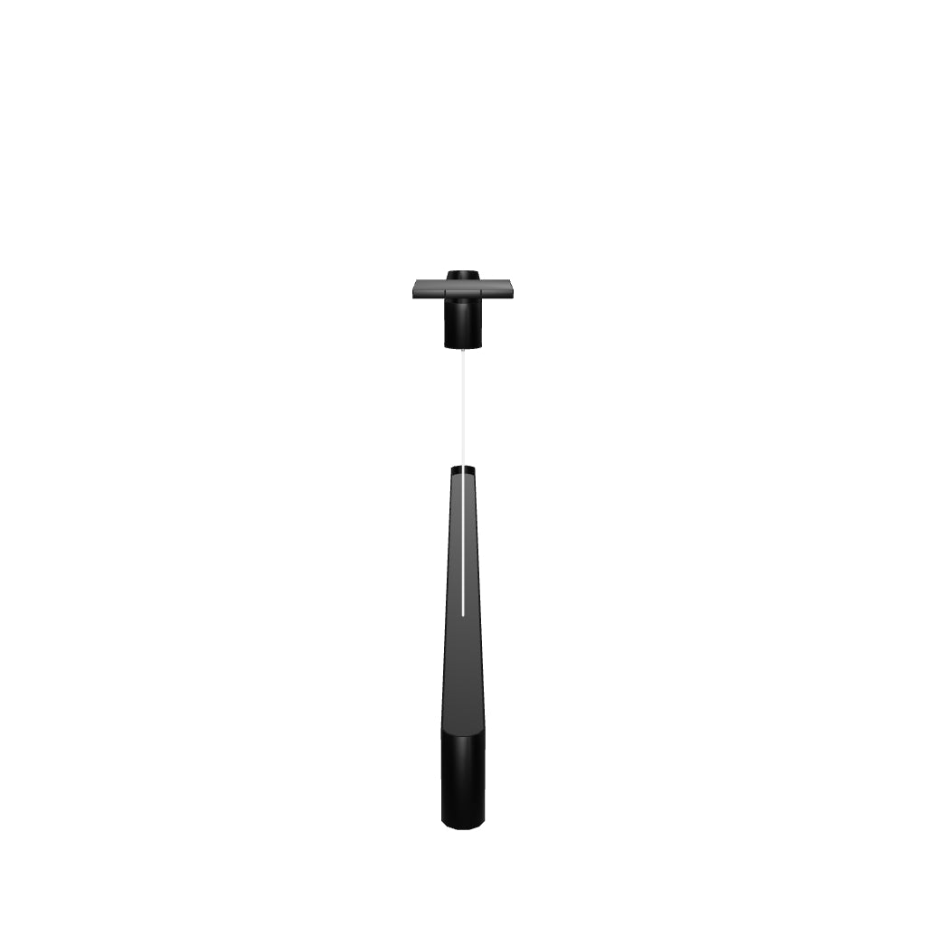 LED Pendant Light Fixture, Dimmable, 3000K (Warm White), Matte Black (P3654-9L)