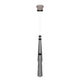 5-Lights LED Linear Pendant Light Fixture, Dimmable, 3000K (Warm White), Smoky Grey