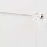 Polished Nickel Knob 1-1/4 Inch Diameter - Crystal Palace Collection