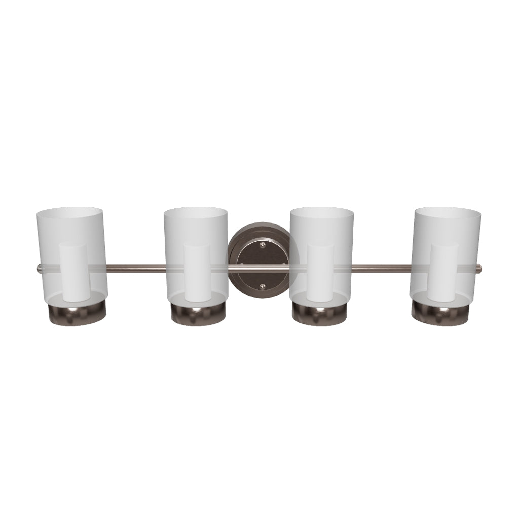 Bathroom Light Fixtures, 4000K, Dimmable, Brushed Nickel Finish,  Wall Mount, Damp Location, Vanity Lighting