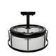 Semi Flush Mount Ceiling Lights, Drum Shape, Matte Black Finish with Clear Glass Shade, E26 Base, UL Listed, Hallway Light Fixtures