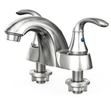 2 Handle Centerset 4-Inch Bathroom Faucet Chrome Polished without Pop-up Drain