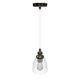 1-Light Island Pendant Light, Brushed Nickel Finish with Clear Glass Shade – E26 Base, UL Listed