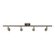 LED Track Lighting, Brushed Nickel Finish, Dimmable, 3000K, Flush Mount Spotlight Ceiling, Directional Ceiling Light for Dining Room, Bedroom, Office
