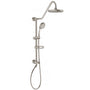 Rain Shower System W/ 8" Showerhead - 36.25"H X 8"W X 23.75"D - Brass - Adjustable Brass Slider - Surface Mounted Shower Systems