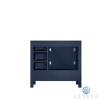 Jacques 36" Navy Blue Vanity Cabinet Only - Left Version