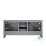 Jacques 72" Distressed Grey Vanity Cabinet Only