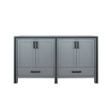 Ziva 60 In. Dark Grey Freestanding Bathroom Vanity Cabinet Without Top