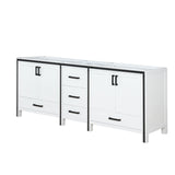 Ziva 84" White Vanity Cabinet Only
