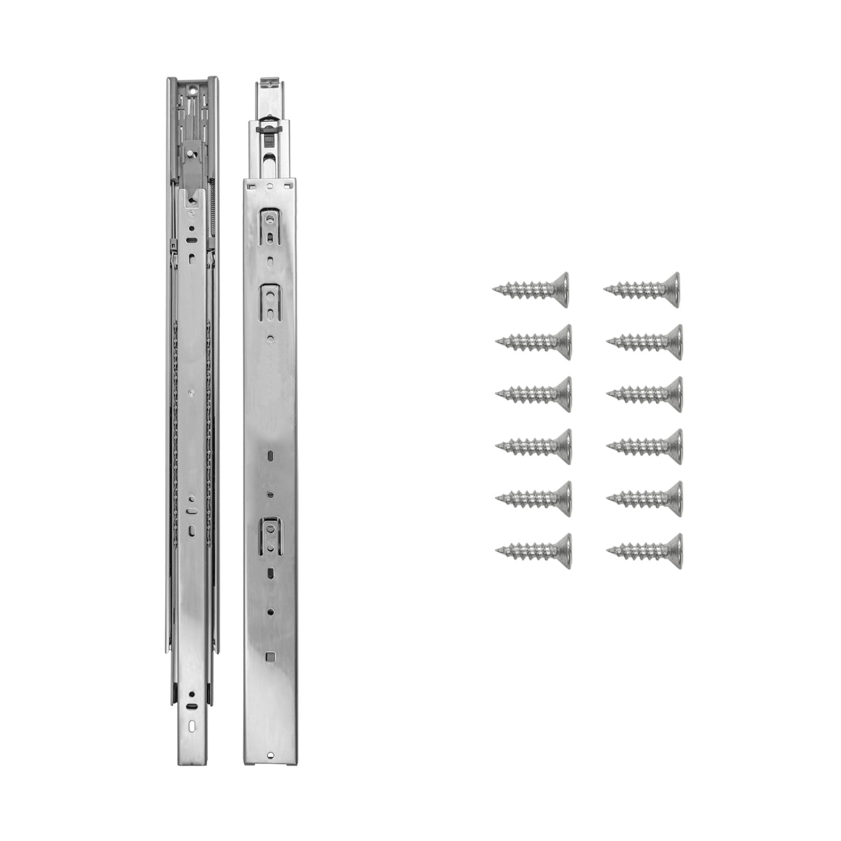 Side Drawer Slides Soft Close Full Extension 12 Inch (2 Pack) - Hickory Hardware