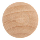 Wood Knob 1 Inch Diameter (2 Pack) - Natural Woodcraft Collection
