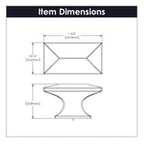 Knob 1-3/4 Inch x 15/16 Inch - Bungalow Collection