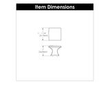 Knob 1-1/4 Inch Square - Studio Collection - Hickory Hardware