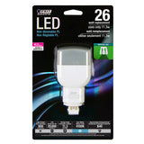 LED PL Lamps, 26W, Vertical Recessed, GX24Q-3 Base 4-Pin, 4100K