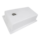 33 x 22 inch Drop-in Topmount Granite Composite Single Bowl Kitchen Sink