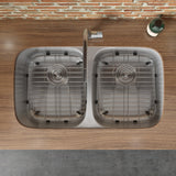 Undermount 50/50 Double Bowl 16 Gauge Stainless Steel Kitchen Sink