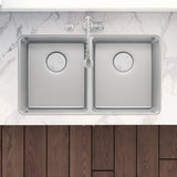 Undermount Kitchen Sink 50/50 Double Bowl 16 Gauge Stainless Steel