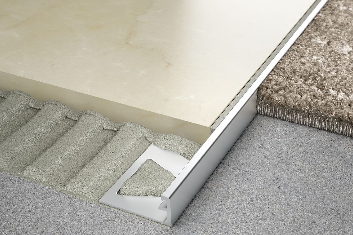 Schiene Decorative Edge-Protection Alum Satin