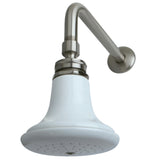 Victorian Ceramic Showerhead with 12" Shower Arm Combo