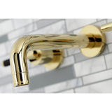 Kaiser Two Handle 3-hole Wall Mount Bathroom Sink Faucet