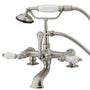 Vintage 7" Deck Mount Tub Faucet In 6.75" Spout Reach