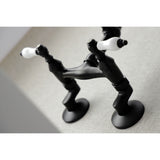 Vintage 6 Inch Adjustable Center Wall Mount Kitchen Faucet