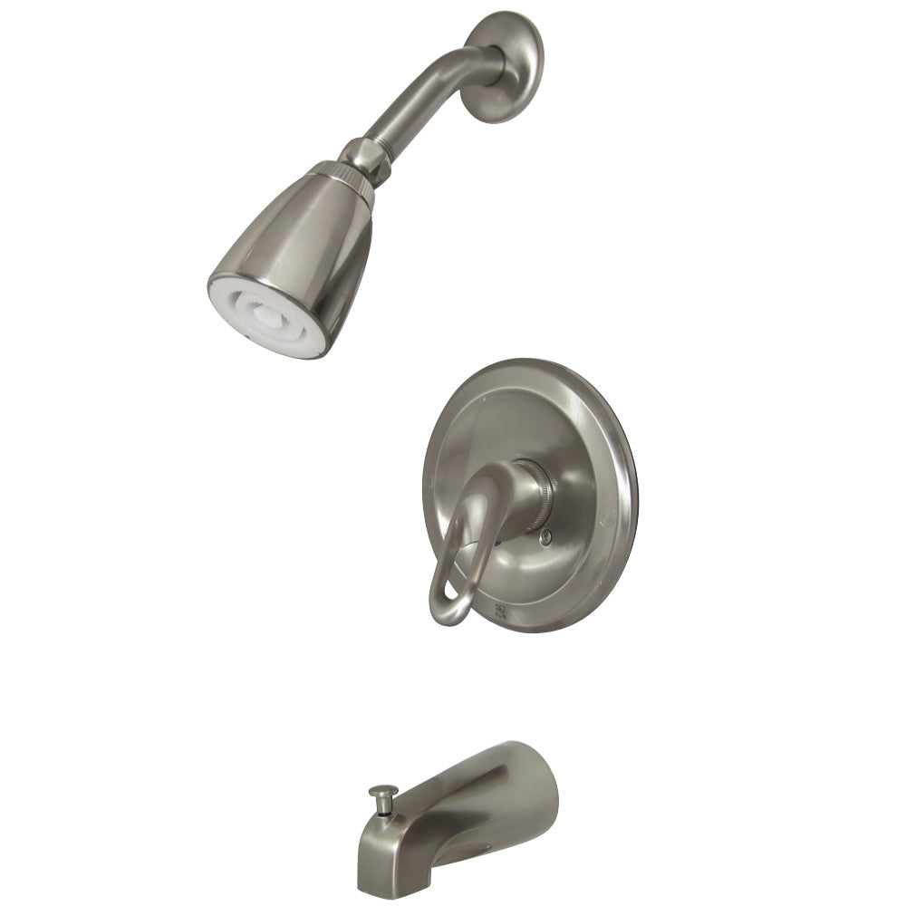 Tub & Shower Trim W/ Single Function Shower Head, Metal Lever Handle & Valve