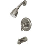 Tub & Shower Trim W/ Single Function Shower Head, Metal Lever Handle & Valve