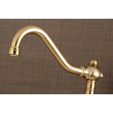 Vintage 6 Inch Adjustable Center Wall Mount Kitchen Faucet