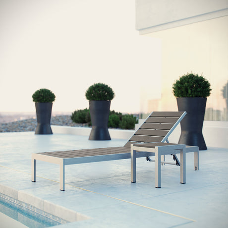 Shore 2 Piece Outdoor Patio Aluminum Set - BUILDMYPLACE