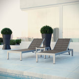 Shore 3 Piece Outdoor Patio Aluminum Set - BUILDMYPLACE