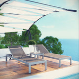 Shore 3 Piece 2 Seater Outdoor Patio Aluminum Set - BUILDMYPLACE
